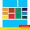 9-Well News Ceramic Rectangle Artist Paint Palette for Watercolor Gouache Acrylic Oil Painting